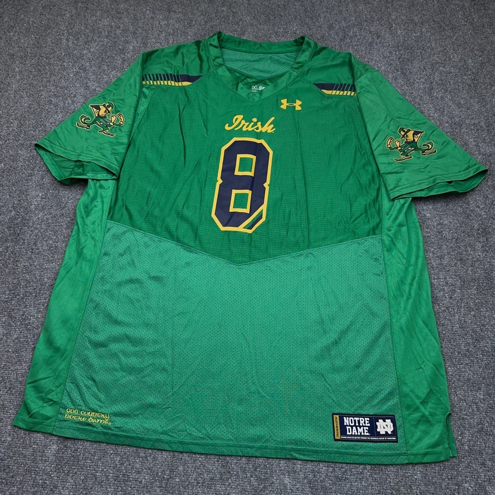 Under Armour Notre Dame Jersey Men's 4XL Fighting Irish 2015 Shamrock Series #8